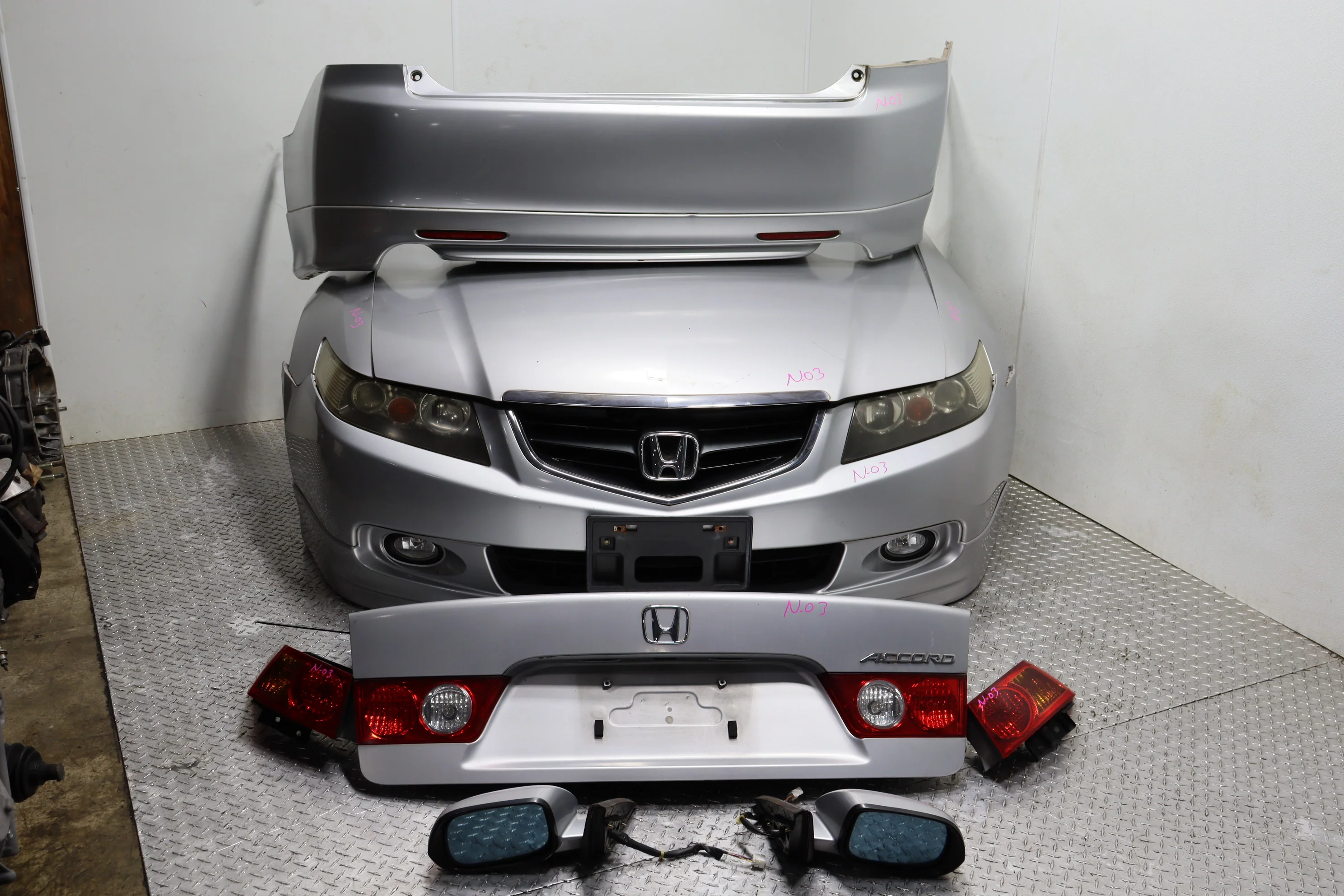 2004–2008 Acura TSX OEM Rear End Conversion Complete Rear Bumper Trunk Lid Tail Light Assembly