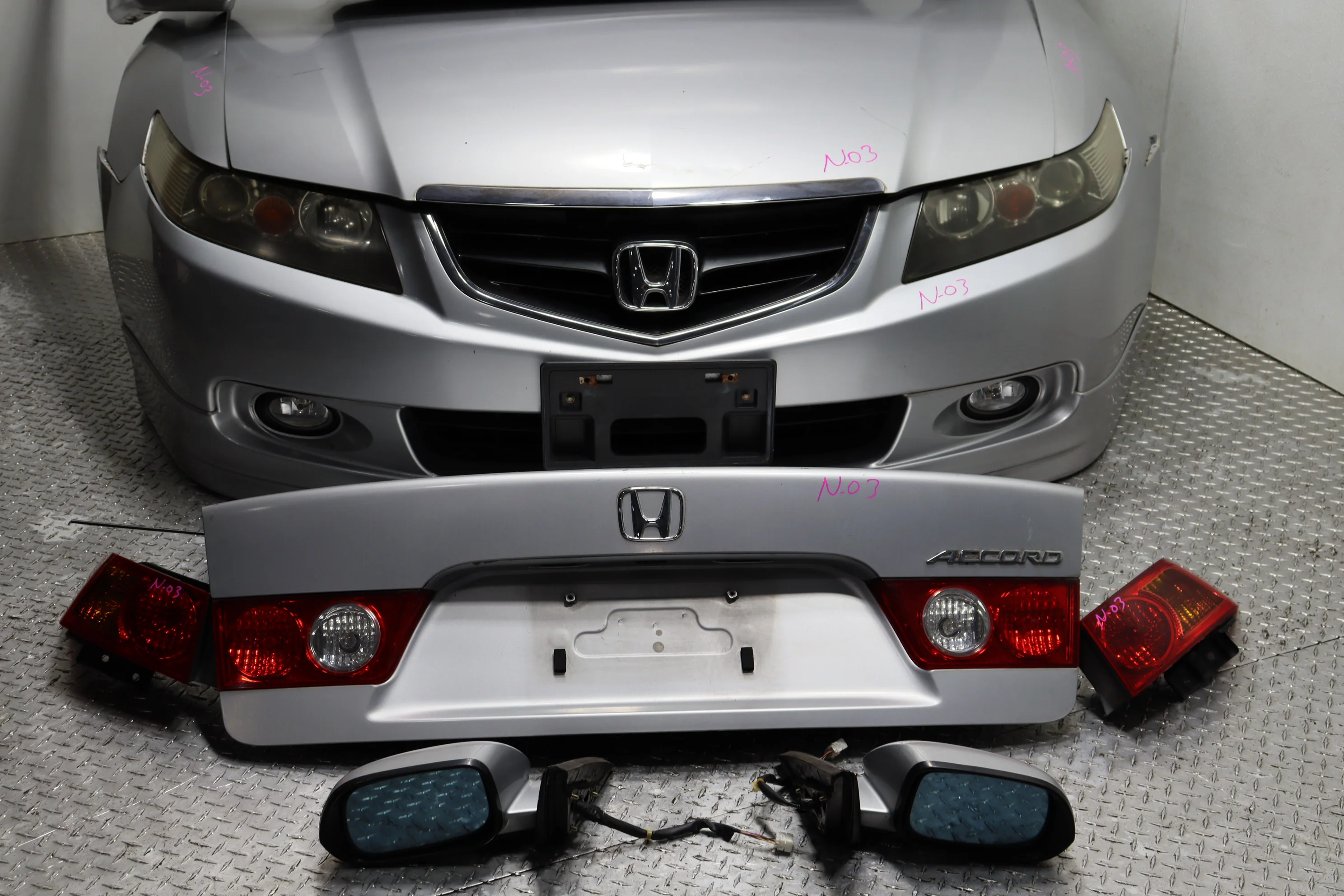 2004–2008 Acura TSX OEM Rear End Conversion Complete Rear Bumper Trunk Lid Tail Light Assembly - Image 3