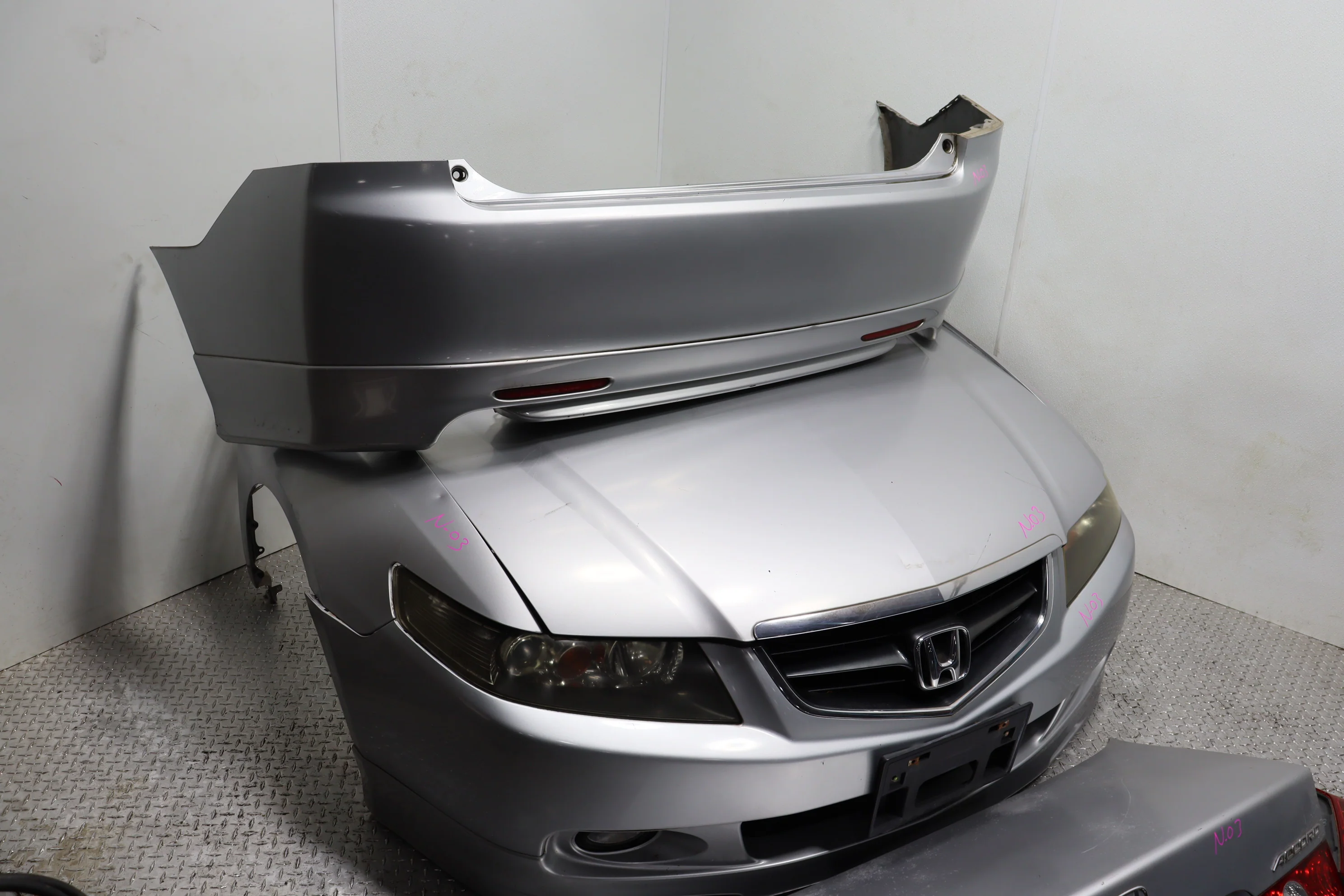 2004–2008 Acura TSX OEM Rear End Conversion Complete Rear Bumper Trunk Lid Tail Light Assembly - Image 4