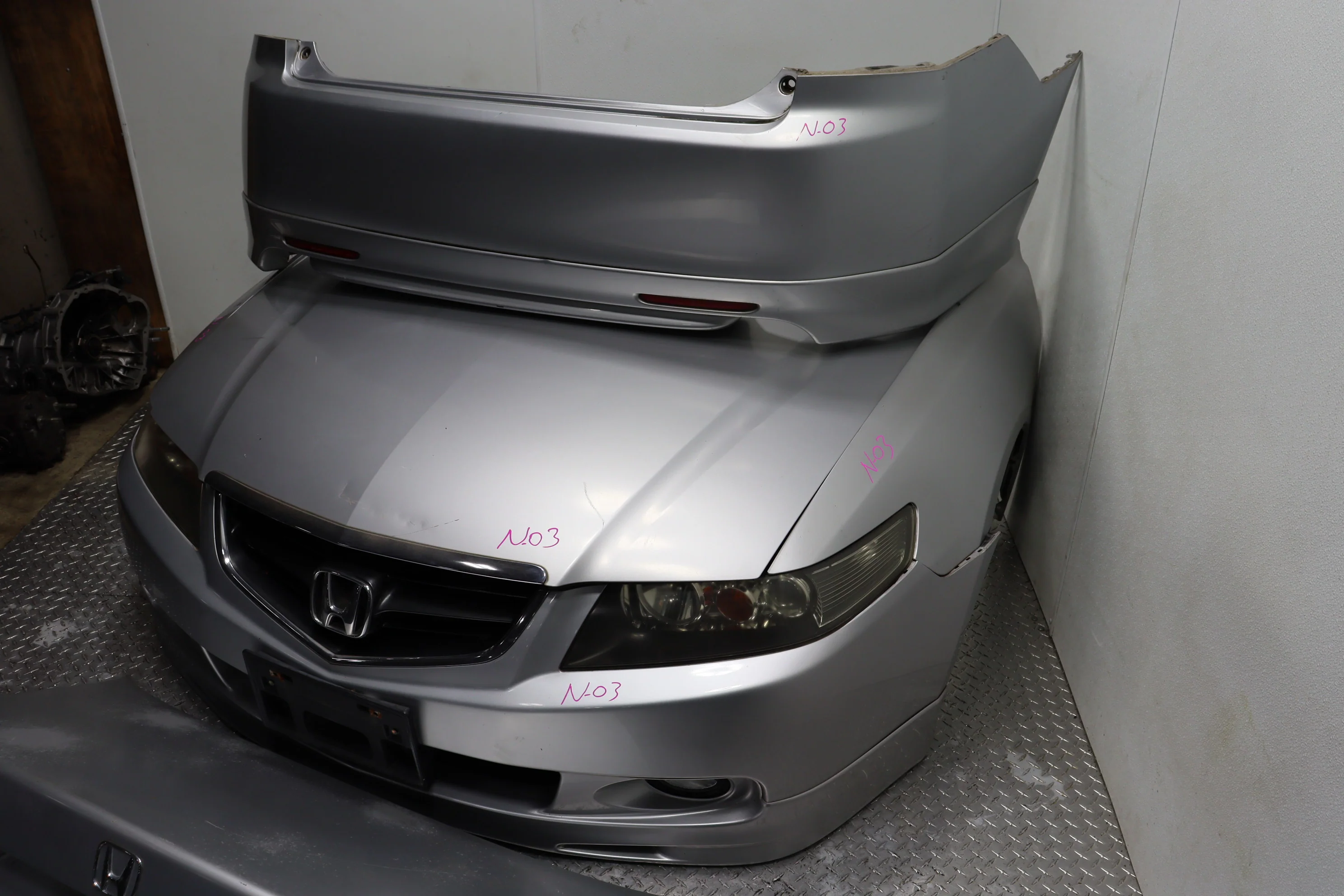 2004–2008 Acura TSX OEM Rear End Conversion Complete Rear Bumper Trunk Lid Tail Light Assembly - Image 5