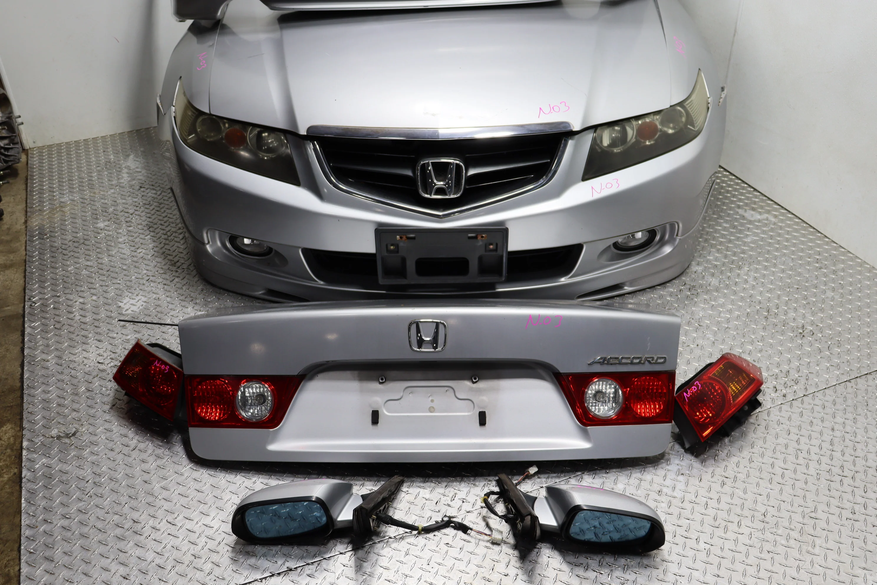 2004–2008 Acura TSX OEM Rear End Conversion Complete Rear Bumper Trunk Lid Tail Light Assembly - Image 6