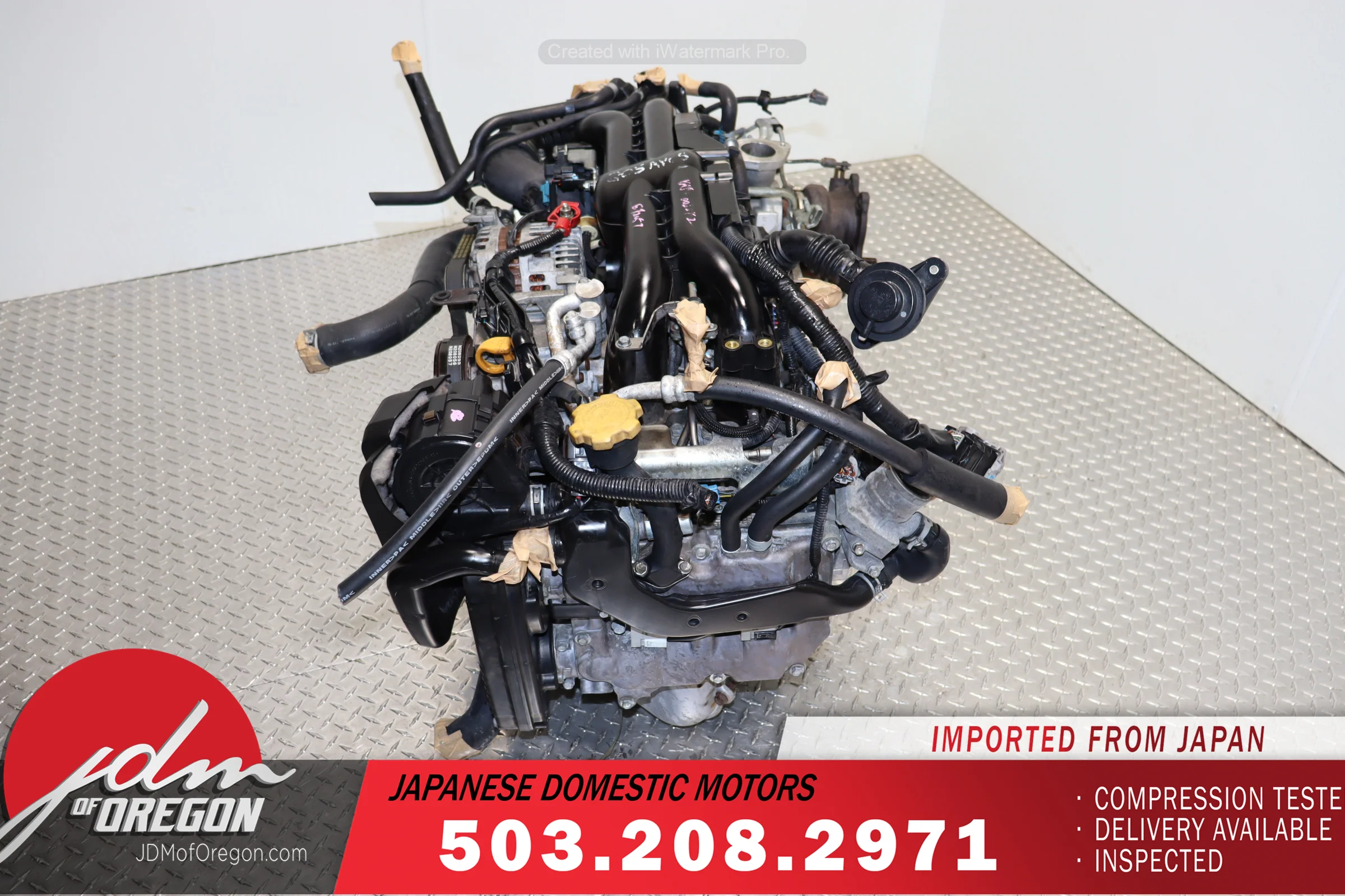 2006 2007 2008 2009 2010 2011 2012 2013 2014 Subaru WRX 2.0L DOHC Turbo Engine JDM EJ20Y - Image 2