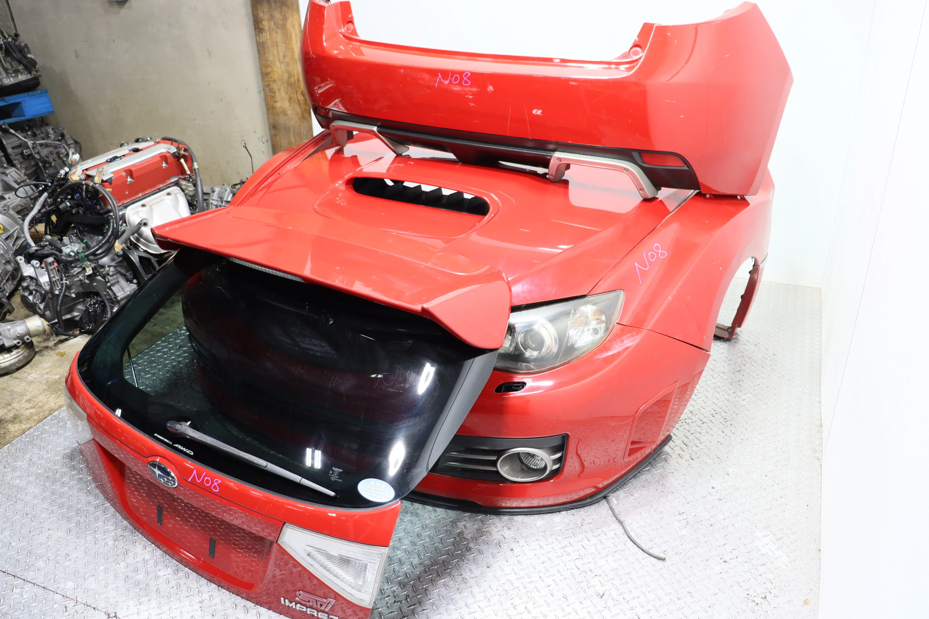 2008–2014 Subaru Impreza WRX OEM Front End Conversion Front Clip Assembly - Image 9