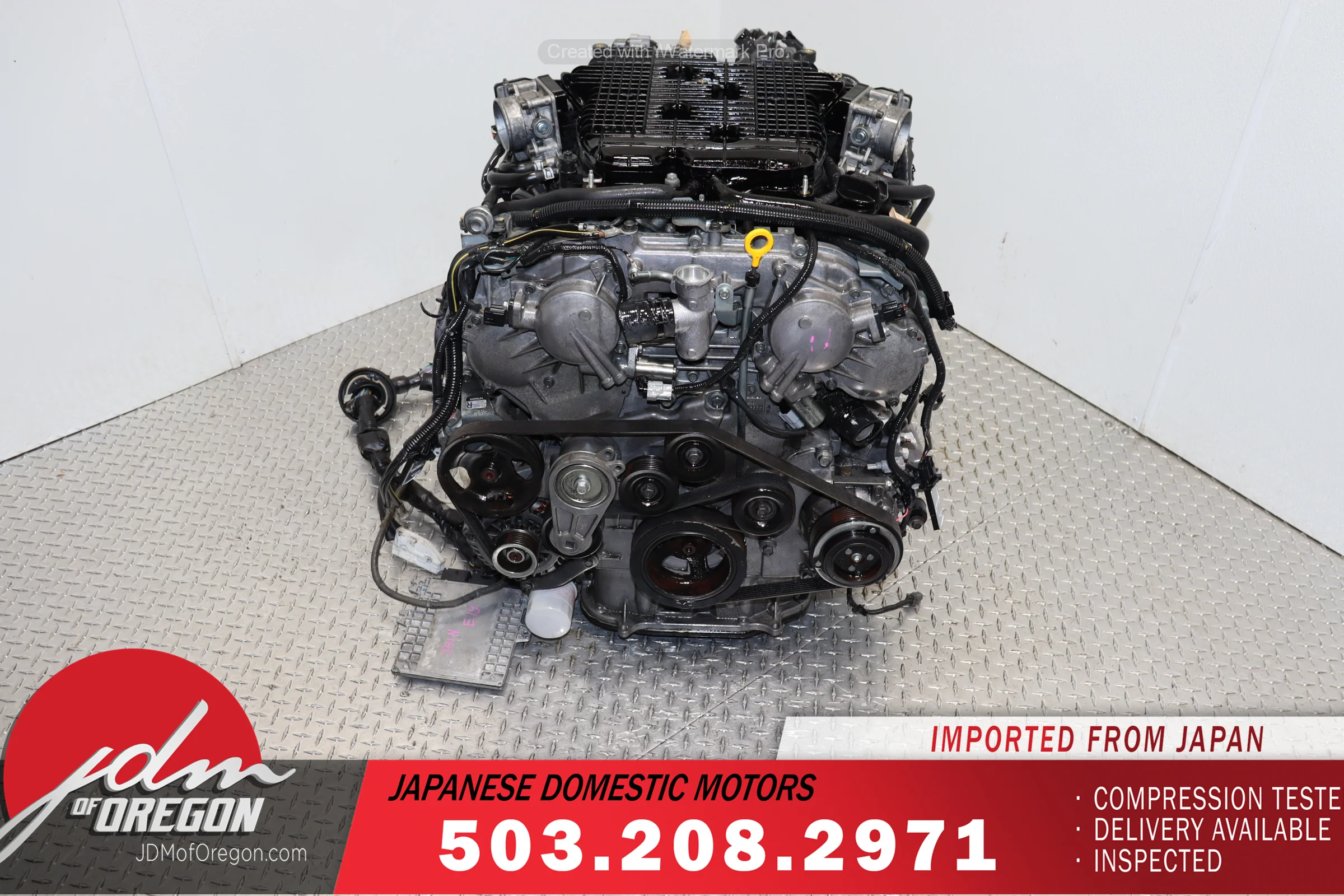 2009 2010 2011 2012 2013 Infiniti G37 3.7L V6 DOHC VVEL AWD Engine JDM VQ37VHR - Image 2