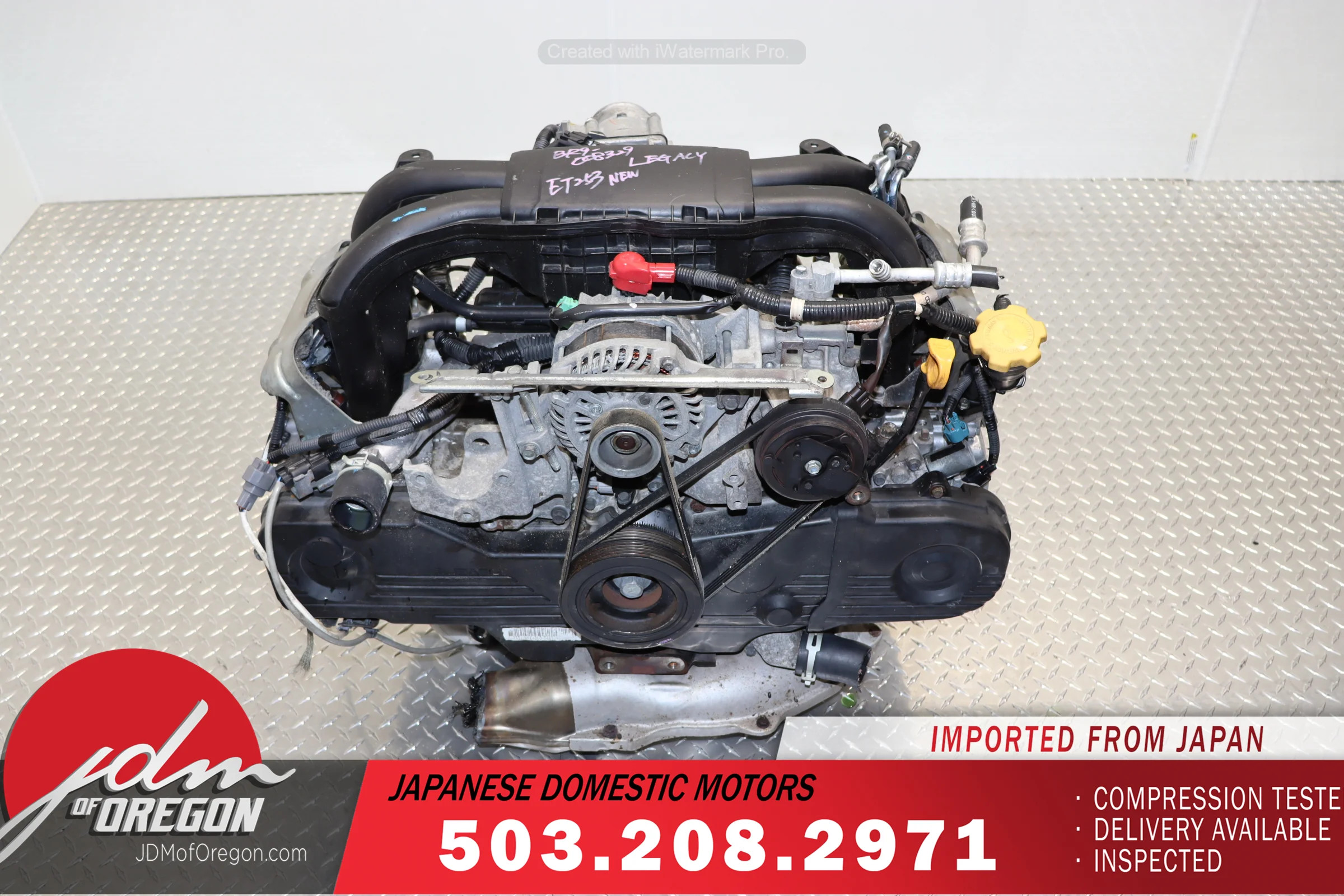 2010 2011 2012 Subaru Legacy 2.5L H4 SOHC AVLS Engine JDM EJ25 EJ253 - Image 2