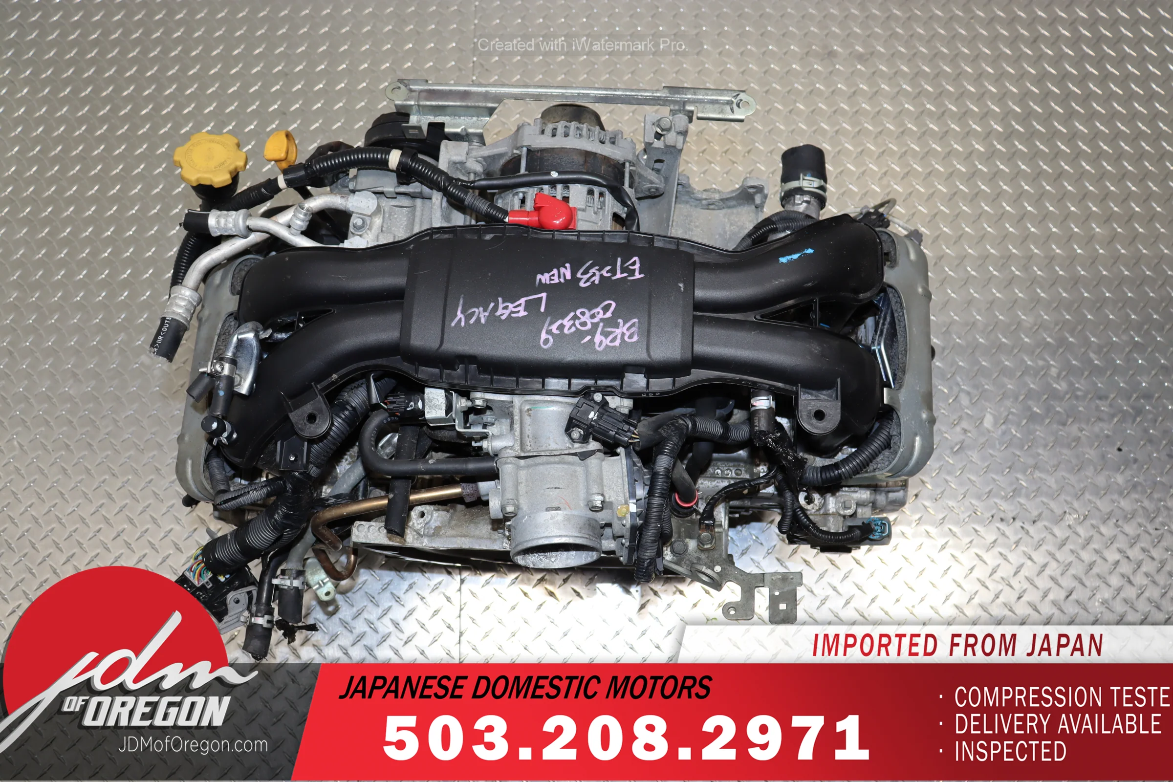 2010 2011 2012 Subaru Legacy 2.5L H4 SOHC AVLS Engine JDM EJ25 EJ253 - Image 7