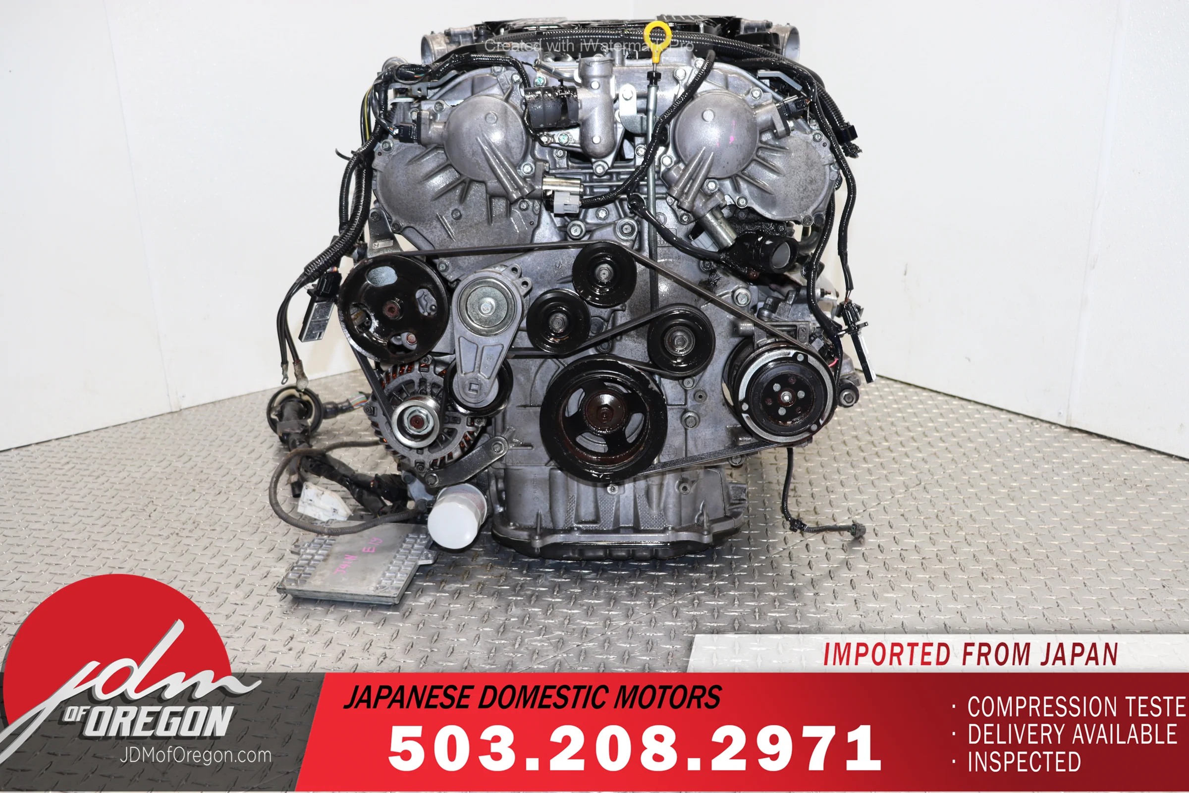 2014–2015 Infiniti Q50 AWD OEM Engine VQ37VHR 3.7L V6 - Image 3