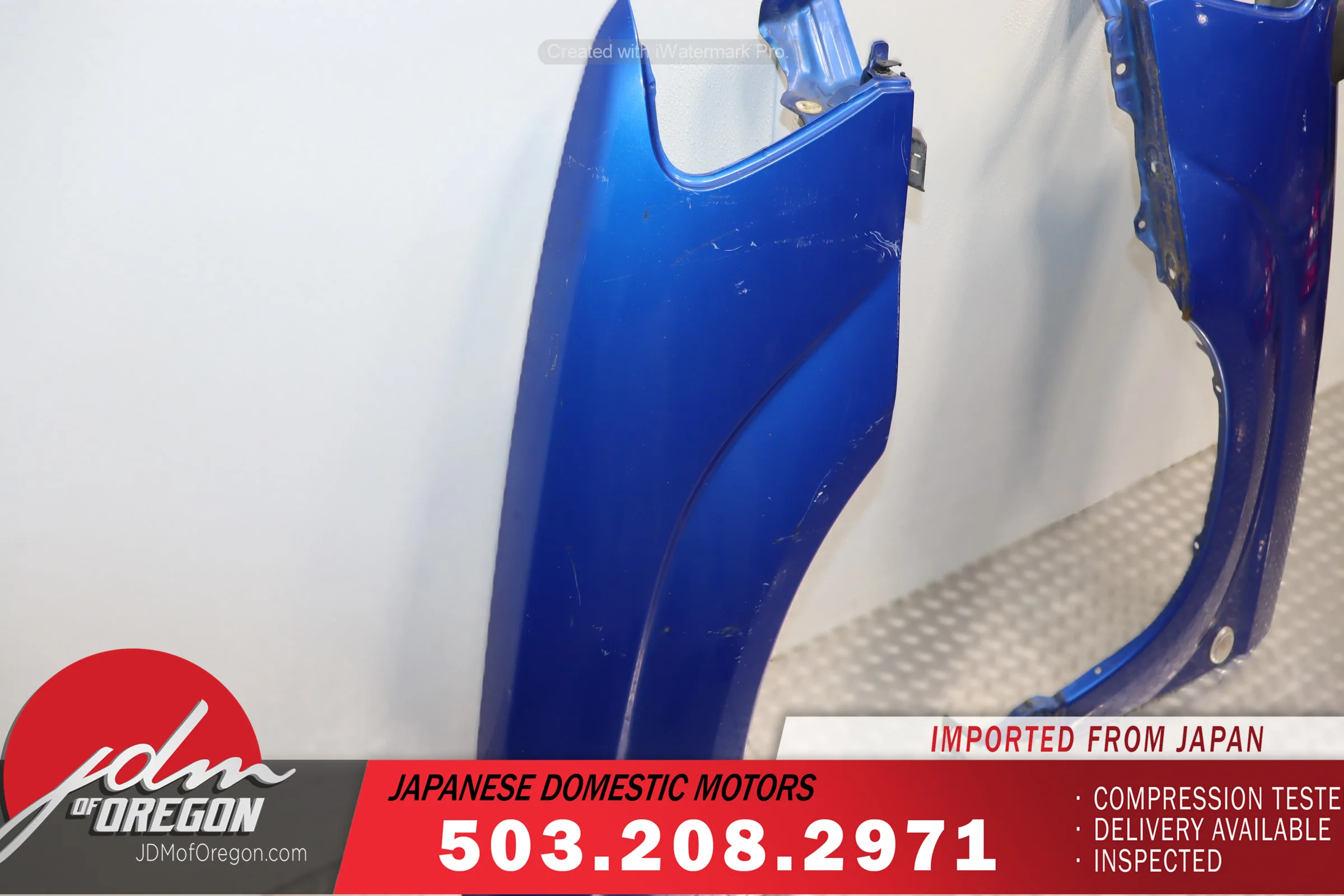 JDM 2003 2004 2005 SUBARU FORESTER XT (SG5) COMPLETE BLUE FRONT END NOSE CUT CONVERSION - Image 10