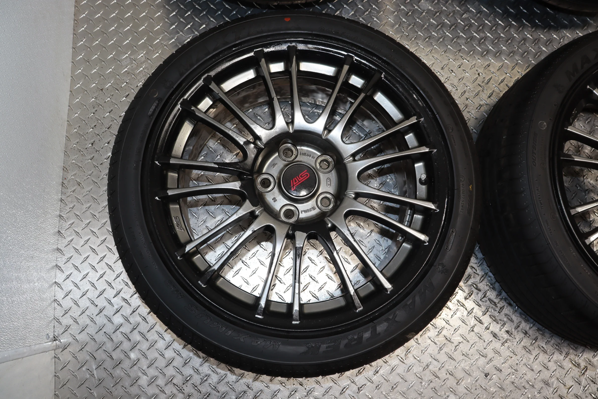 JDM 2008 - 2014 SUBARU IMPREZA WRX STI SET OF 4 FACTORY FORGED OEM STOCK WHEELS - Image 4
