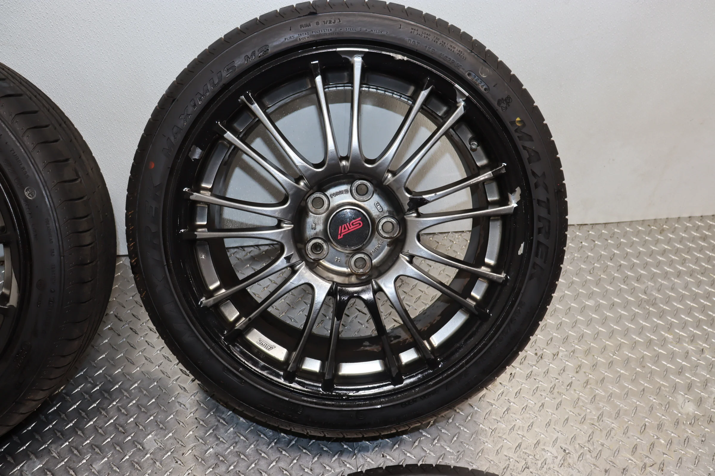 JDM 2008 - 2014 SUBARU IMPREZA WRX STI SET OF 4 FACTORY FORGED OEM STOCK WHEELS - Image 6