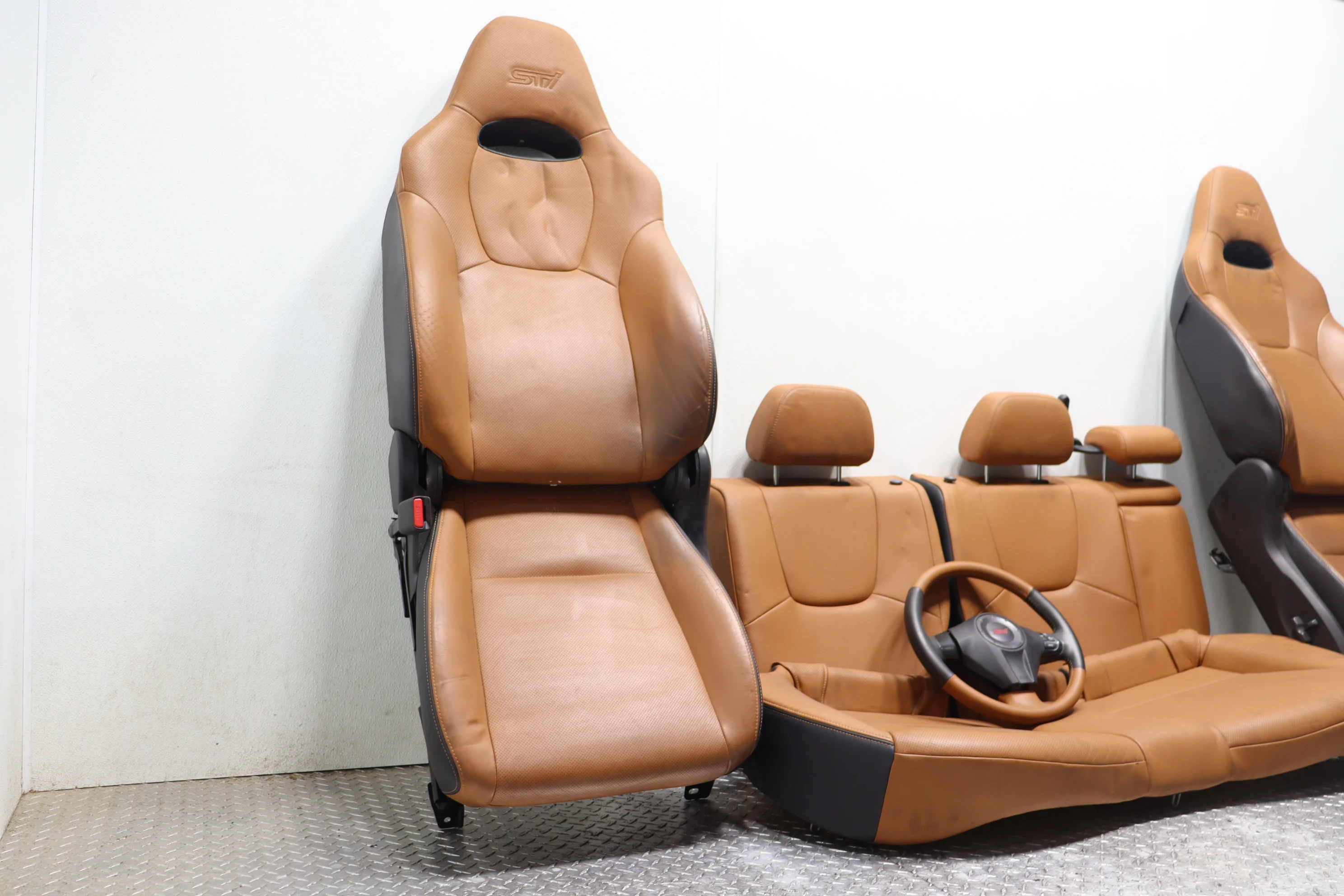 JDM 2008-2014 Subaru WRX STI OEM Premium Seats – 10 STI Sedan - Image 2