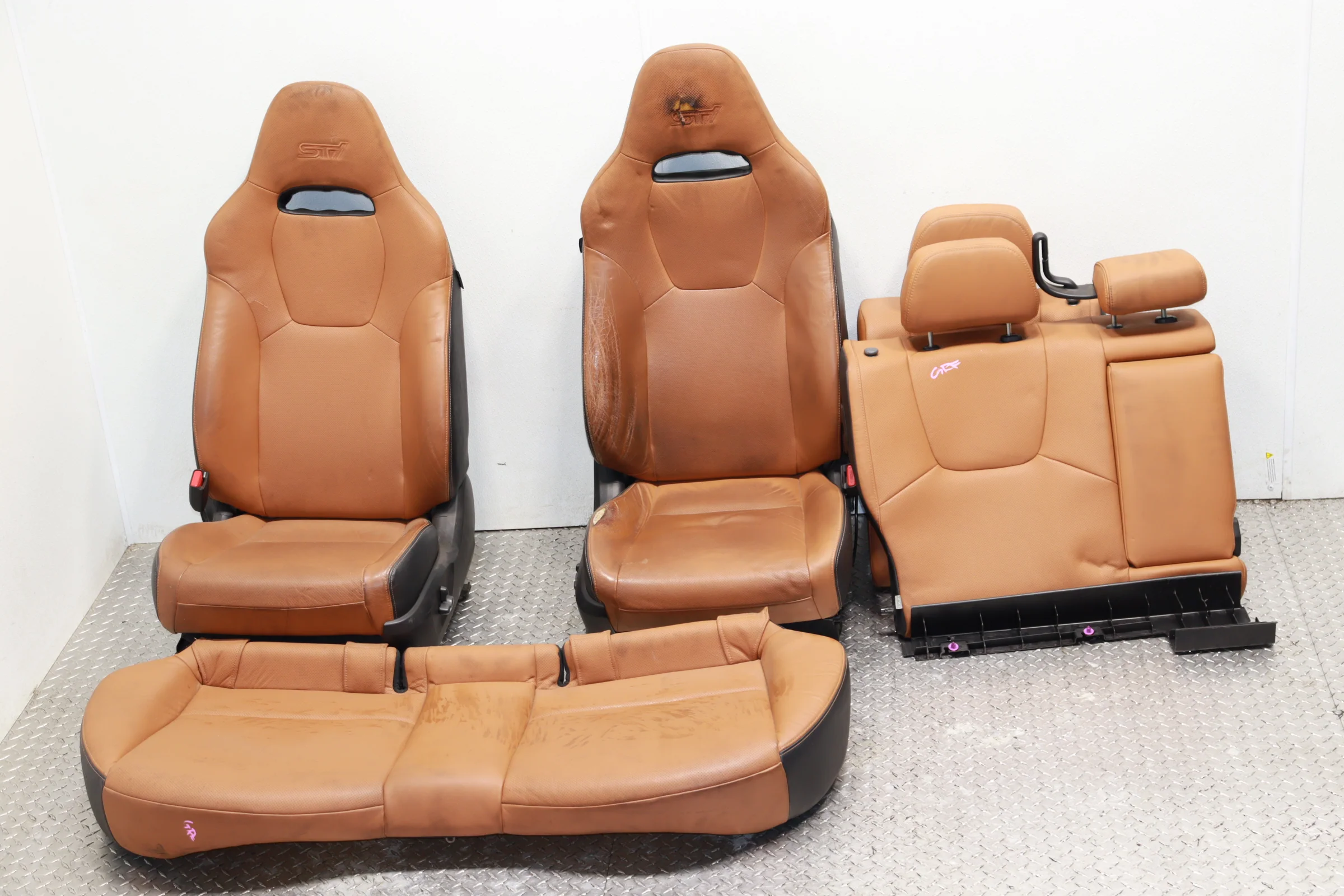 JDM 2008-2014 Subaru WRX STI OEM Premium Seats – 10 STI Sedan - Image 4