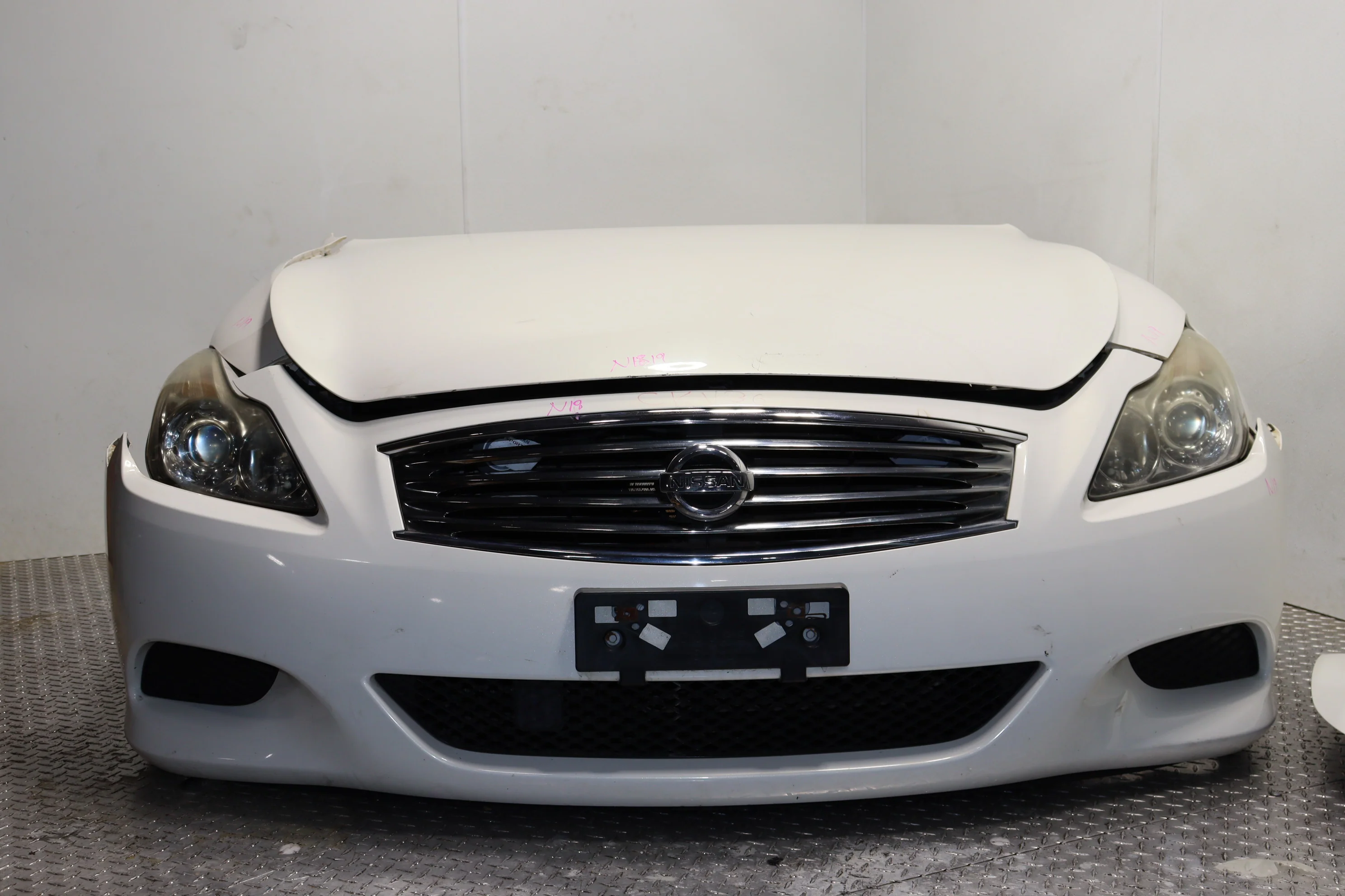 JDM 2010-2015 Nissan Skyline V36 Infiniti G37 Coupe Complete Front End Nose Cut OEM - Image 3