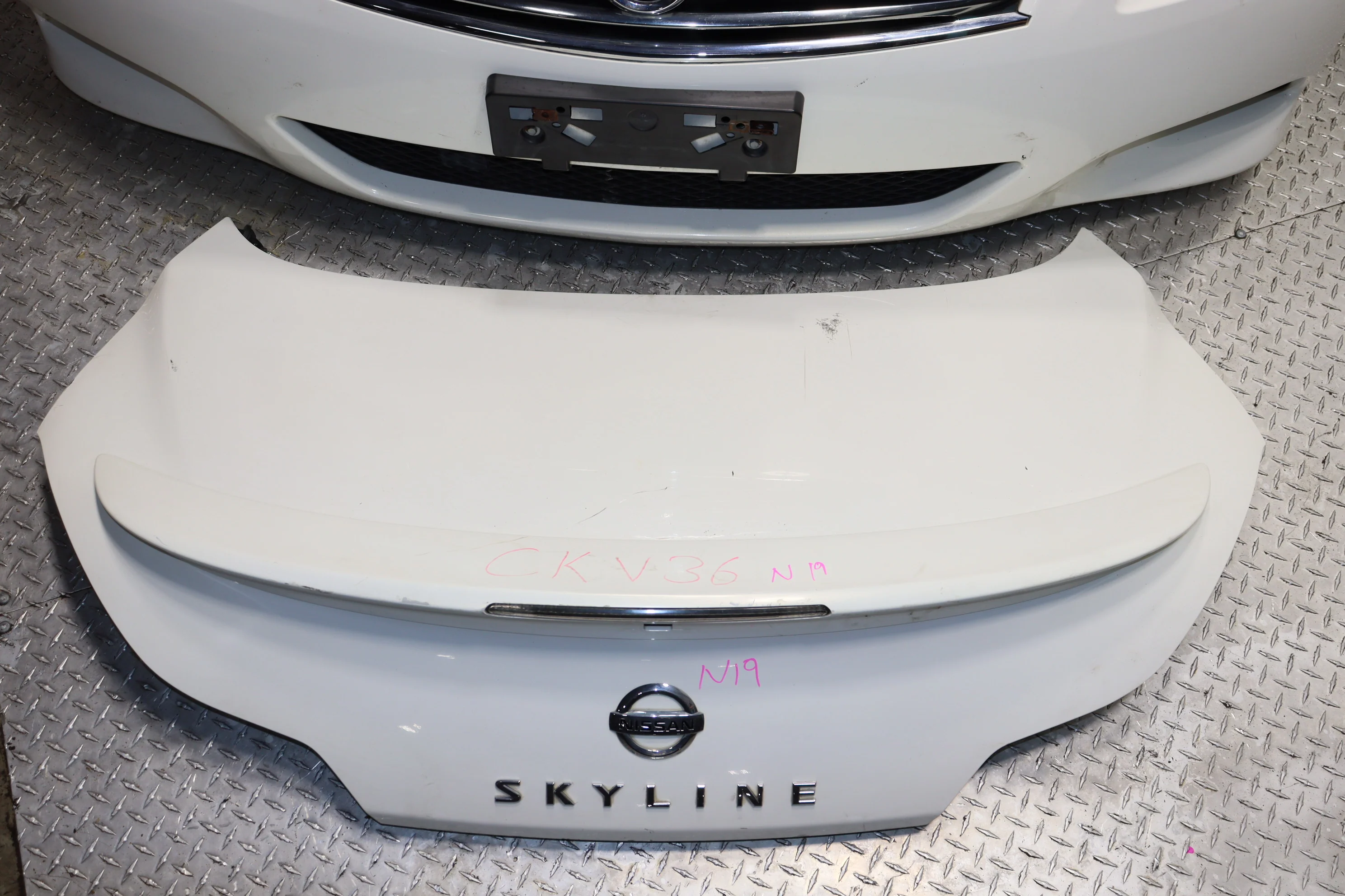 JDM 2010-2015 Nissan Skyline V36 Infiniti G37 Coupe OEM Rear Trunk Lid & Tail Lights - Image 2