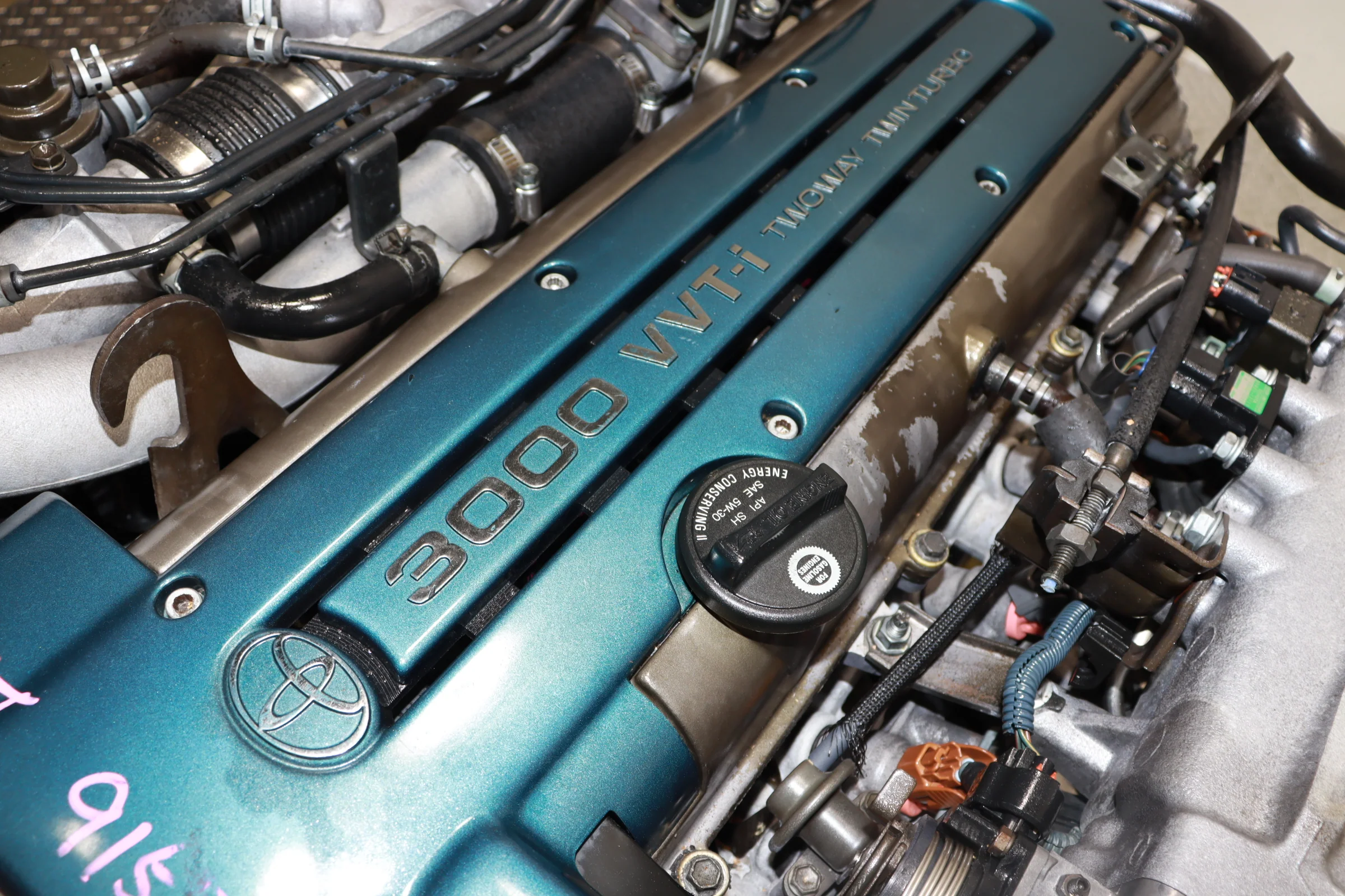 JDM 2JZ-GTE MOTOR TOYOTA ARISTO IS300 3.0L TWIN TURBO INLINE 6 VVTI ENGINE W/ AT ECU IGNITER CHIP - Image 6