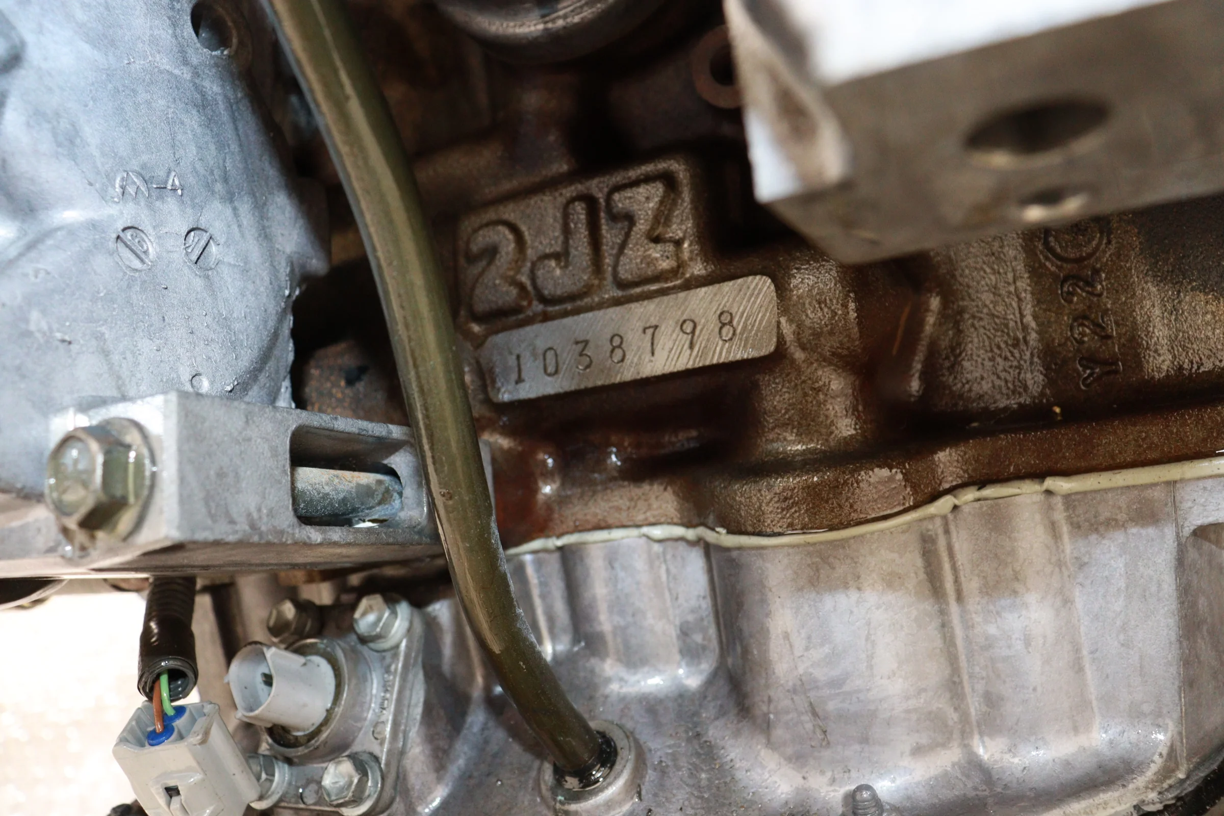 JDM 2JZ-GTE MOTOR TOYOTA ARISTO IS300 3.0L TWIN TURBO INLINE 6 VVTI ENGINE W/ AT ECU IGNITER CHIP - Image 8