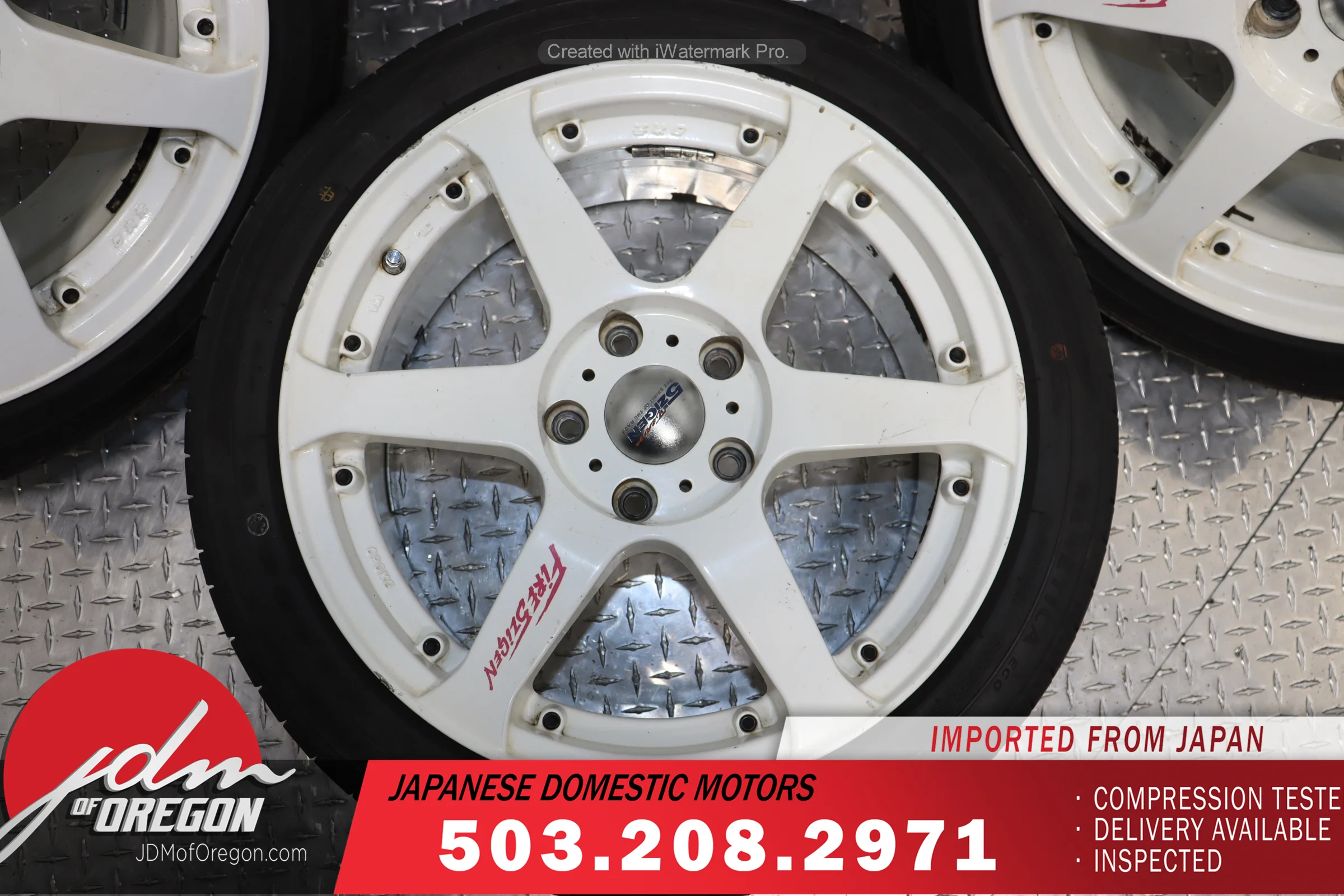 “JDM 5Zigen Fireball 17x7 + Offset 5x114.3 Wheels with 215/45R17 Kenda Tires – Set of 4 - Image 4